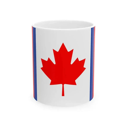 Canadian Duality Flag 3-2 (Canada) White Coffee Mug 11oz - Go Mug Yourself
