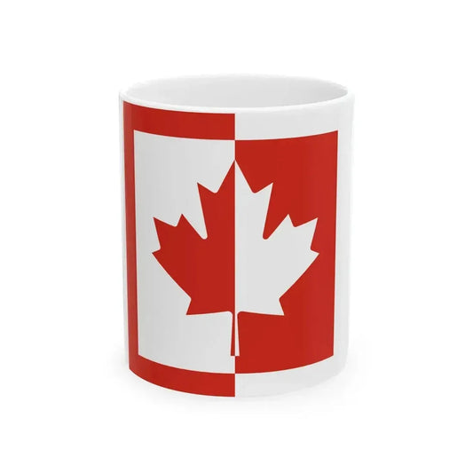 Canadian Flag Association flag (Canada) White Coffee Mug 11oz - Go Mug Yourself