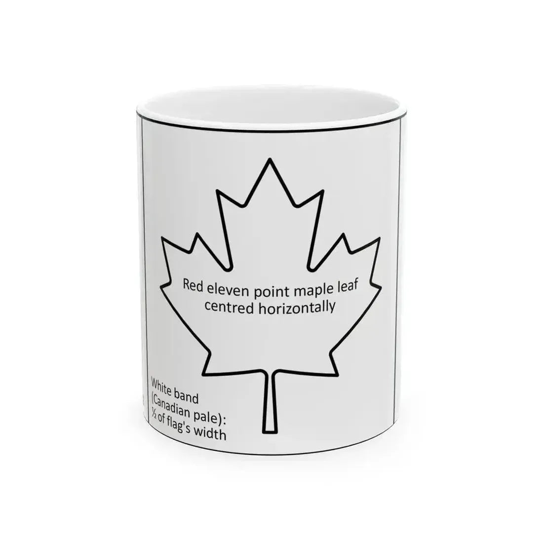 Canadian flag construction sheet (Canada) White Coffee Mug 11oz - Go Mug Yourself