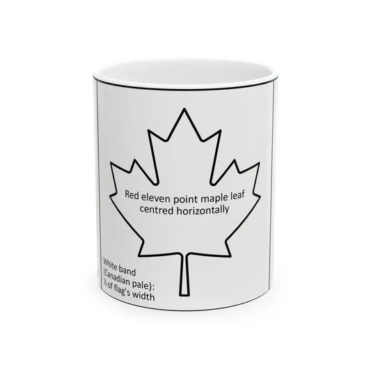 Canadian flag construction sheet (Canada) White Coffee Mug 11oz - Go Mug Yourself