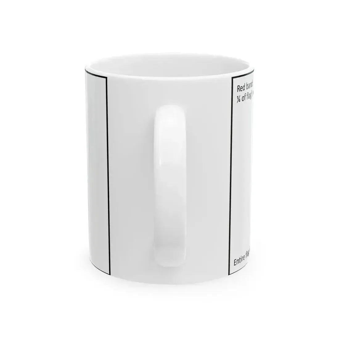 Canadian flag construction sheet (Canada) White Coffee Mug - Go Mug Yourself