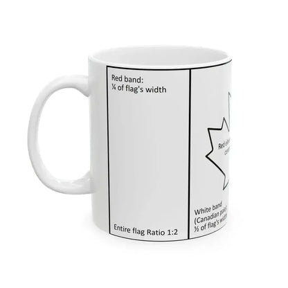 Canadian flag construction sheet (Canada) White Coffee Mug - Go Mug Yourself