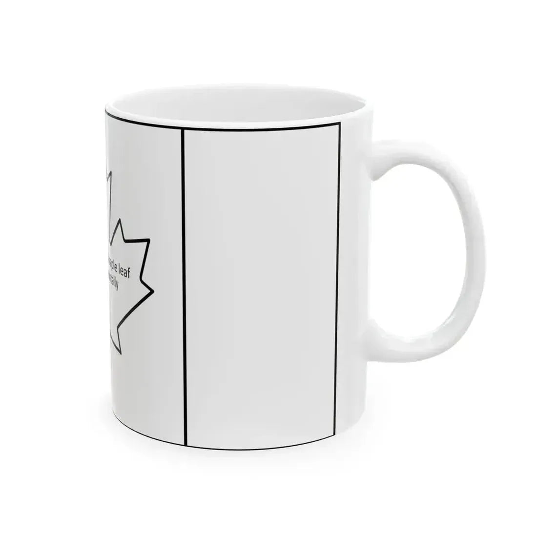 Canadian flag construction sheet (Canada) White Coffee Mug - Go Mug Yourself