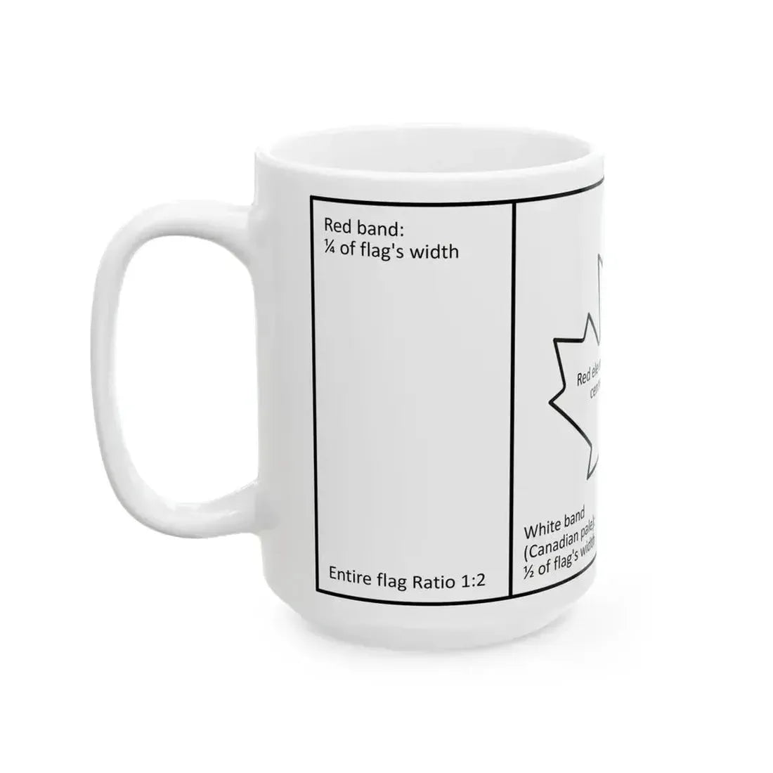 Canadian flag construction sheet (Canada) White Coffee Mug - Go Mug Yourself