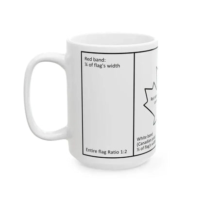 Canadian flag construction sheet (Canada) White Coffee Mug - Go Mug Yourself