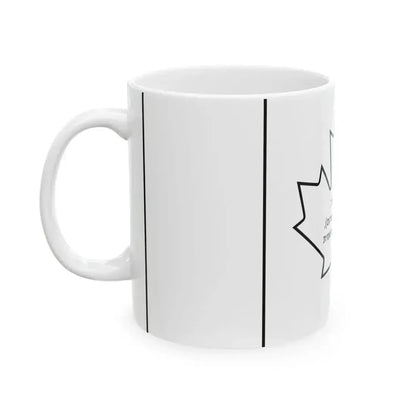 Canadian flag construction sheet-he (Canada) White Coffee Mug - Go Mug Yourself