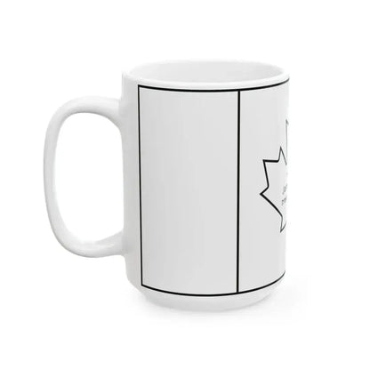 Canadian flag construction sheet-he (Canada) White Coffee Mug - Go Mug Yourself