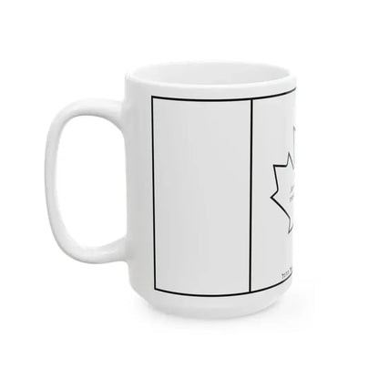 Canadian flag construction sheet-he2 (Canada) White Coffee Mug - Go Mug Yourself