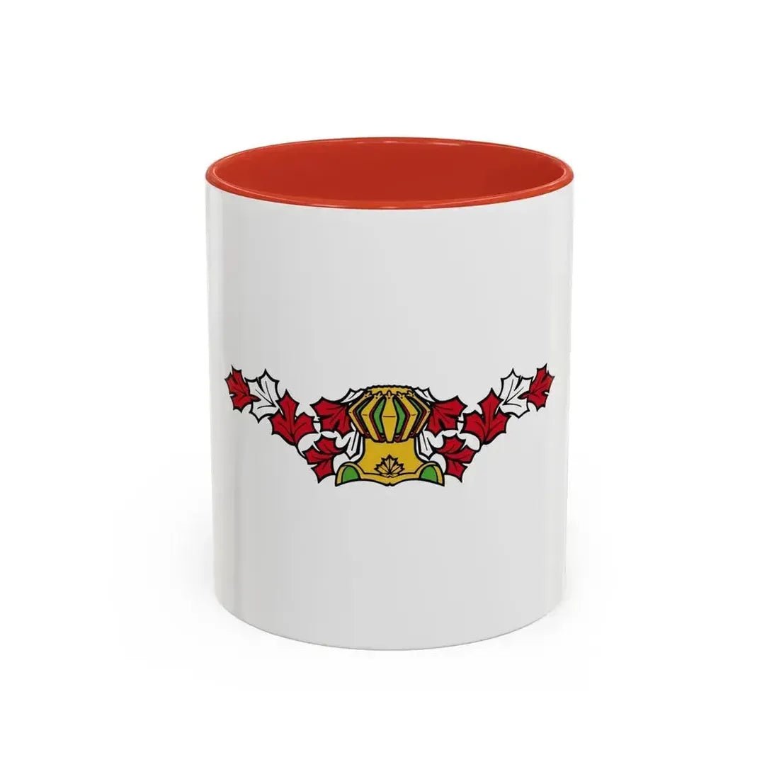 Canadian Helm - Accent Coffee Mug 11oz Red - Go Mug Yourself