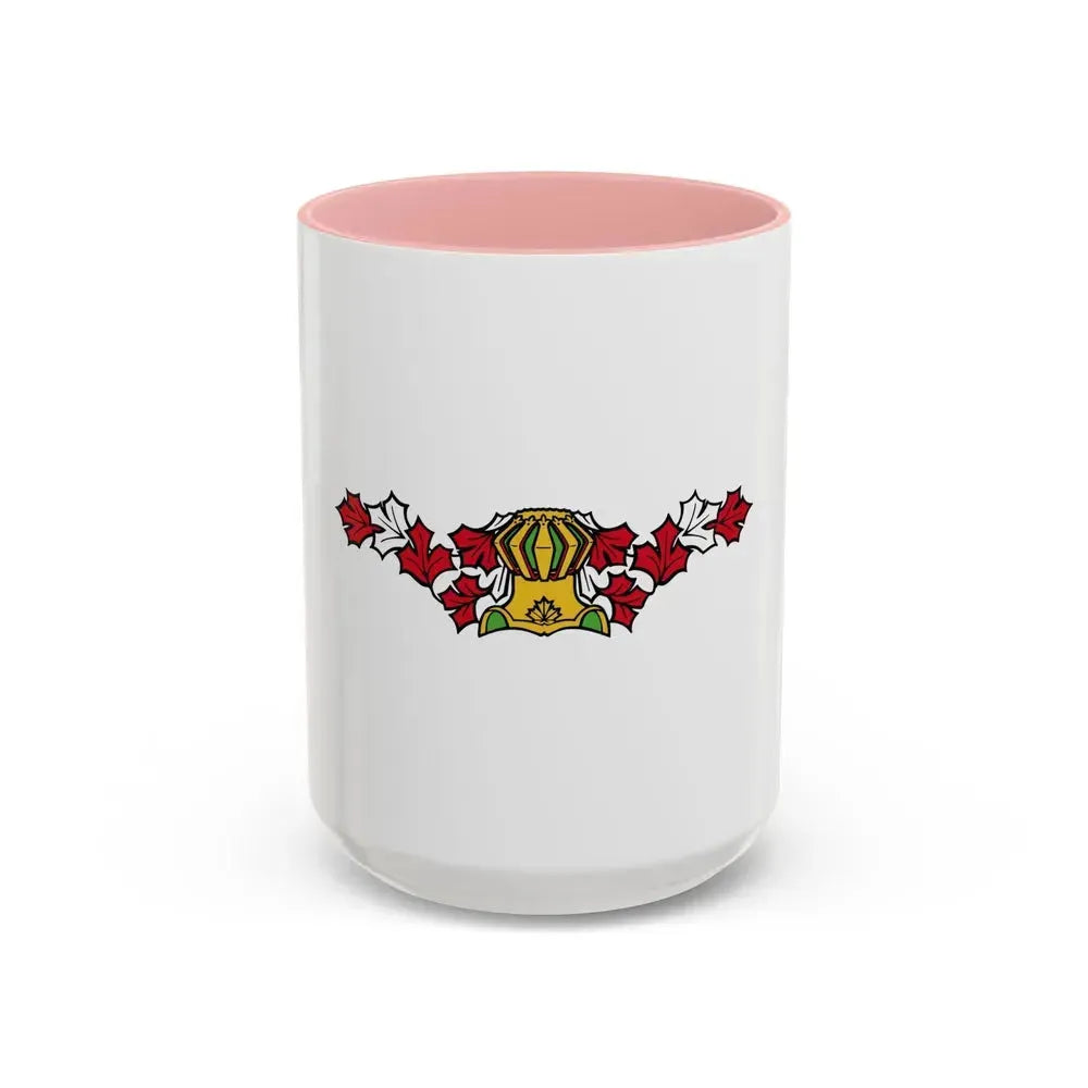 Canadian Helm - Accent Coffee Mug 15oz Pink - Go Mug Yourself