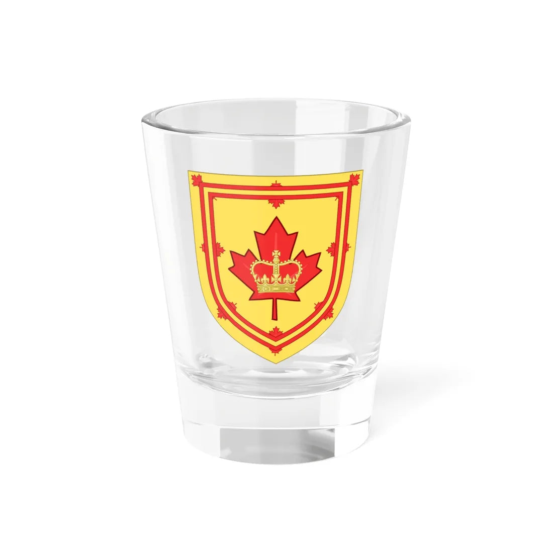 Canadian Monarchist League CoA (Canada) (Coat of Arms) Shot Glass 1.5oz 1.5oz - Go Mug Yourself
