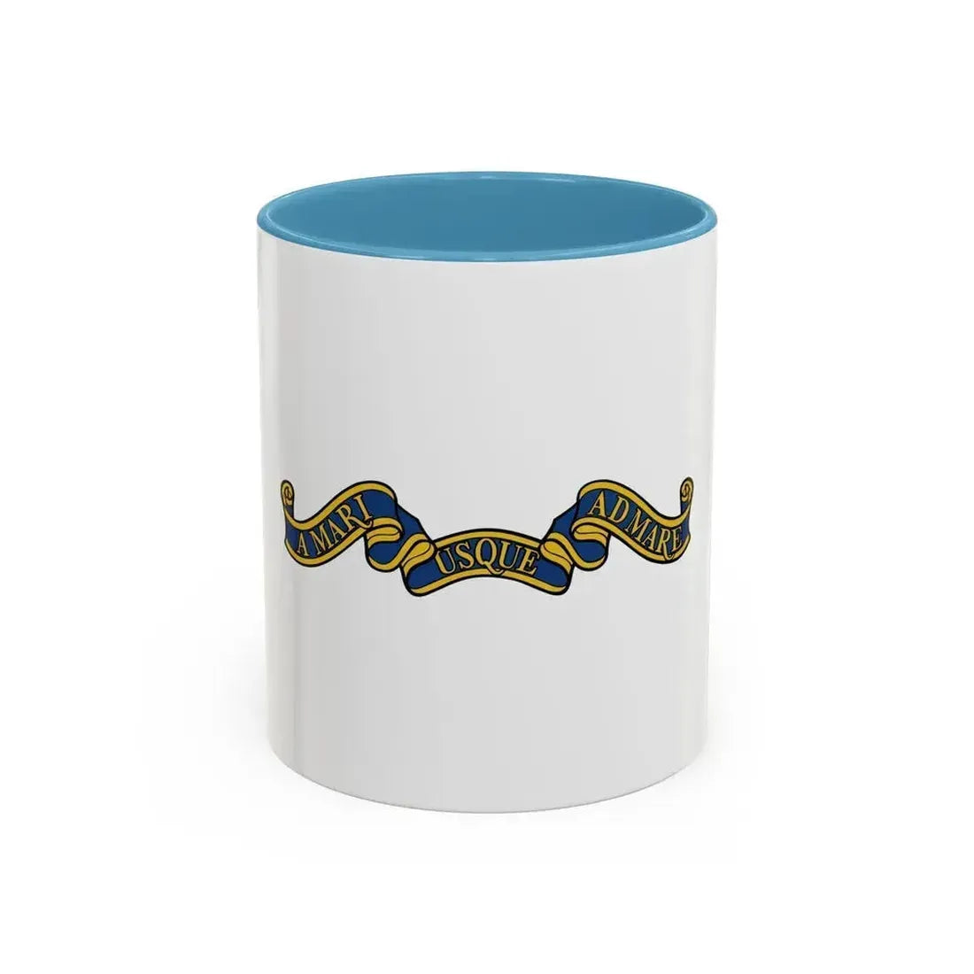 Canadian Motto - Accent Coffee Mug 11oz Light Blue - Go Mug Yourself