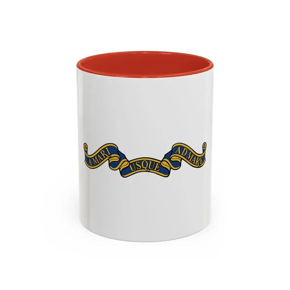 Canadian Motto - Accent Coffee Mug 11oz Red - Go Mug Yourself