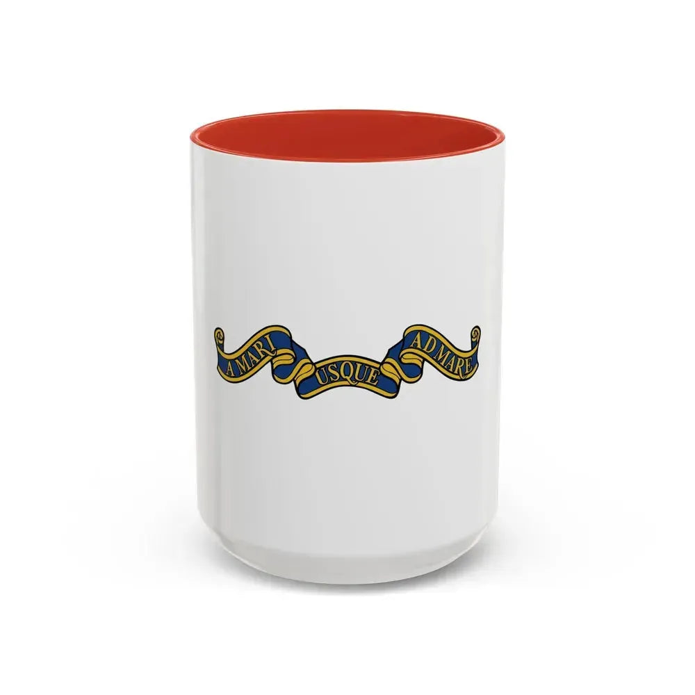 Canadian Motto - Accent Coffee Mug 15oz Red - Go Mug Yourself