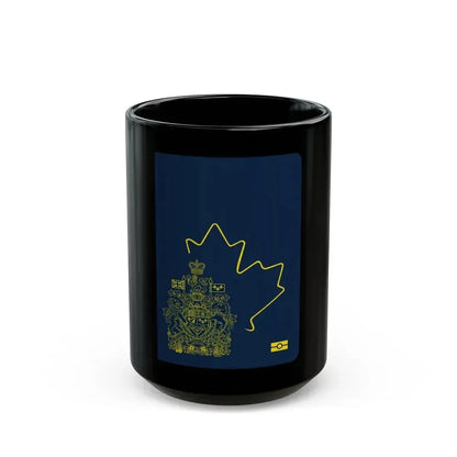 Canadian Passport - Black Coffee Mug 15oz - Go Mug Yourself