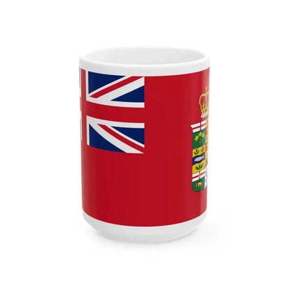 Canadian Red Ensign Crown 1871 (Canada) White Coffee Mug 15oz - Go Mug Yourself