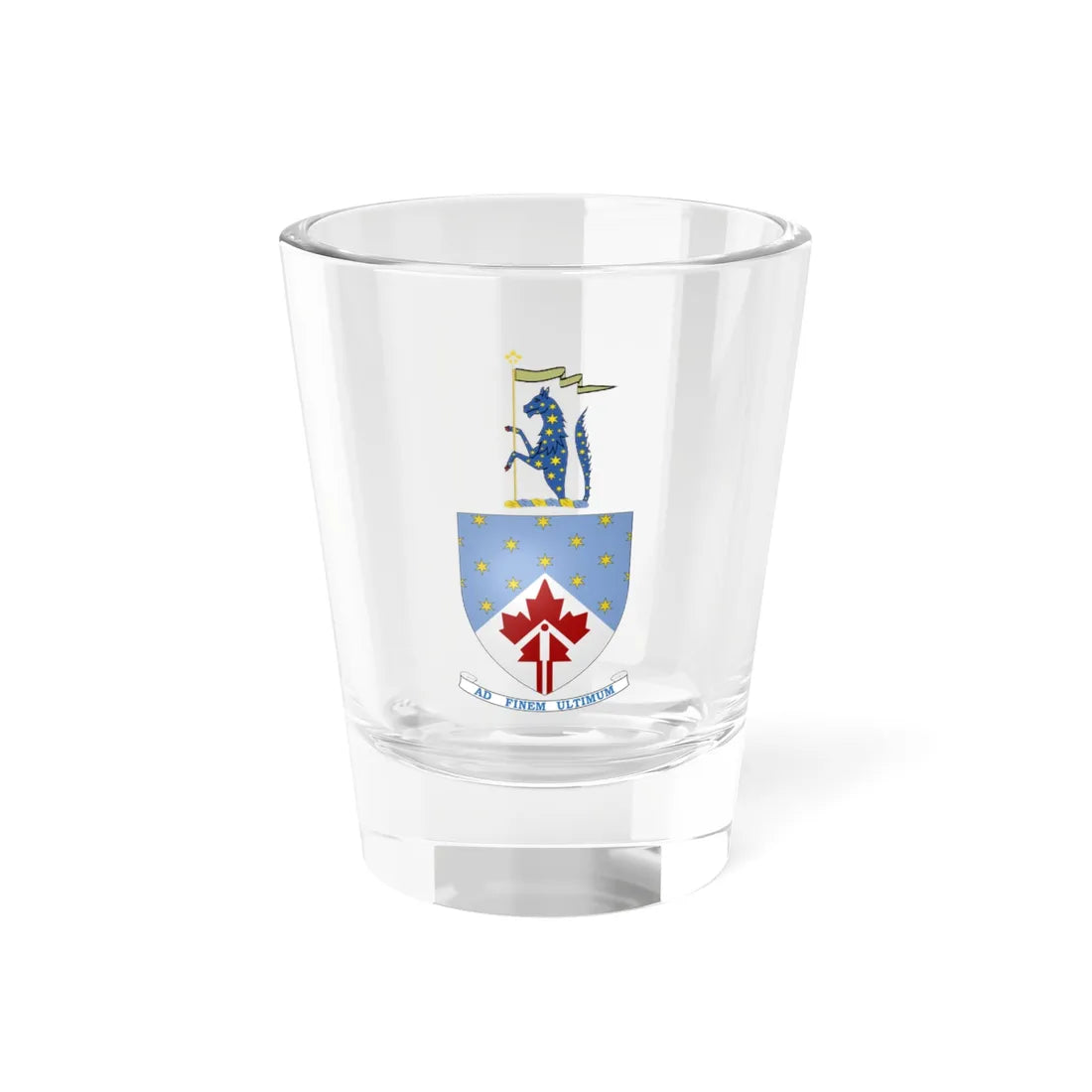 Canadian Space Agency Coat of Arms (Canada) (Coat of Arms) Shot Glass 1.5oz 1.5oz - Go Mug Yourself