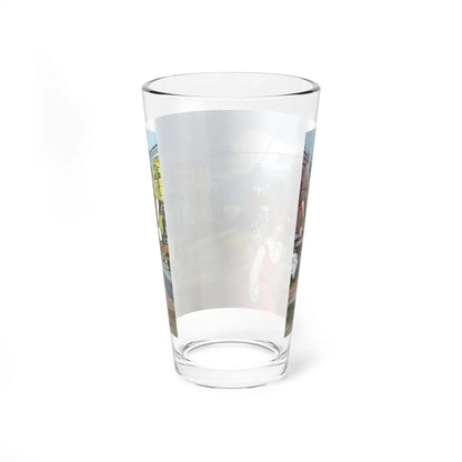 Canal Street, New Orleans by Hermann B. Deutsch, Esquire magazine, 1954 (Magazine Illustration) Pint Glass 16oz-Go Mug Yourself