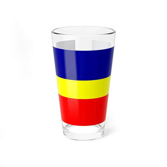 Canar Flag (Ecuador) Pint Glass 16oz 16oz - Go Mug Yourself