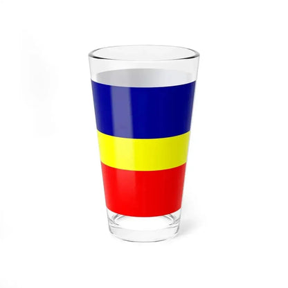 Canar Flag (Ecuador) Pint Glass 16oz - Go Mug Yourself