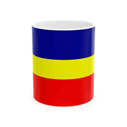 Canar Flag (Ecuador) White Coffee Mug 11oz - Go Mug Yourself