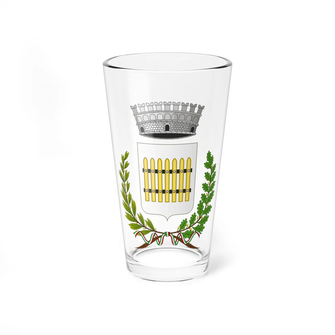 Cancello ed Arnone-Stemma (Italy) (Coat of Arms) Pint Glass 16oz 16oz - Go Mug Yourself