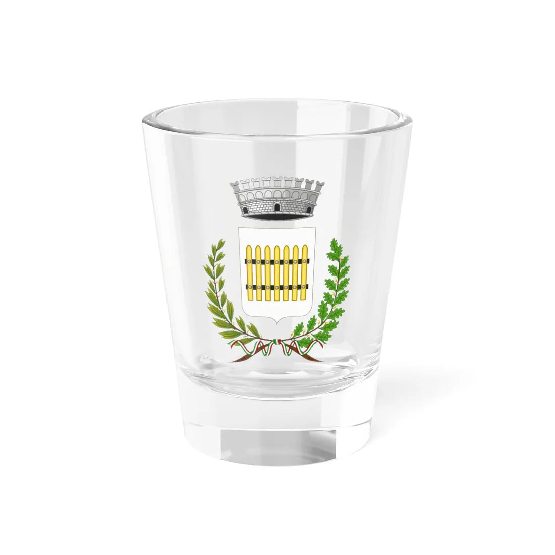 Cancello ed Arnone-Stemma (Italy) (Coat of Arms) Shot Glass 1.5oz 1.5oz - Go Mug Yourself