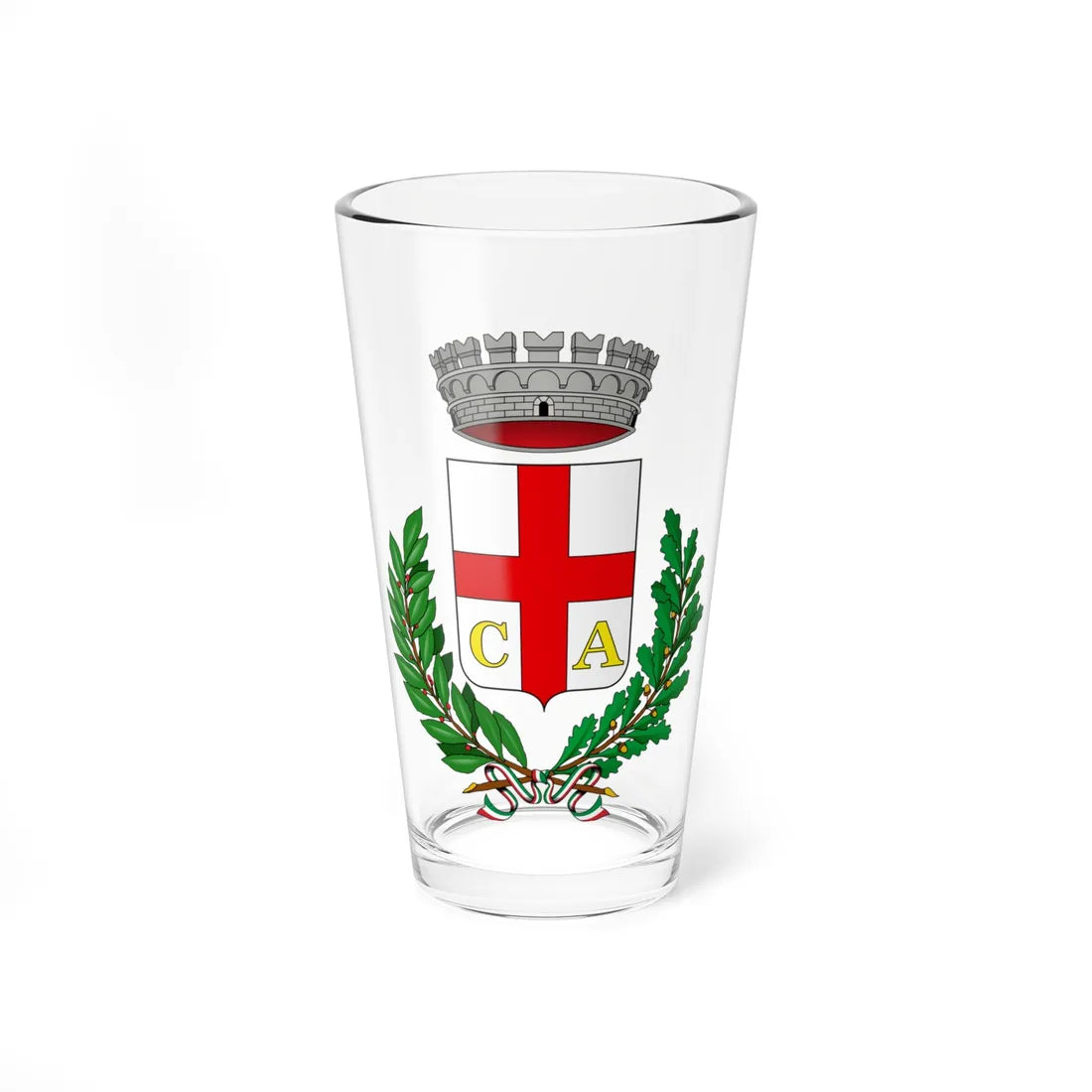 Candiolo-Stemma (Italy) (Coat of Arms) Pint Glass 16oz 16oz - Go Mug Yourself