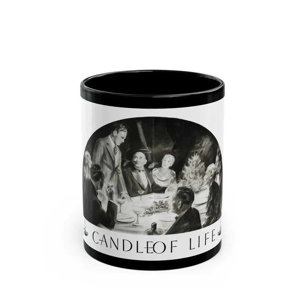Candle Of Life, Woman's World, December 1936 - Black Coffee Mug 11oz - Go Mug Yourself
