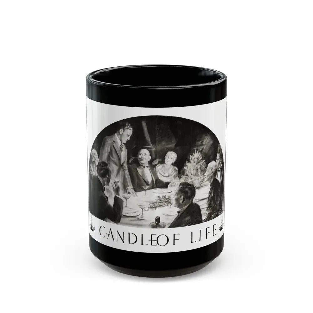 Candle Of Life, Woman's World, December 1936 - Black Coffee Mug 15oz - Go Mug Yourself