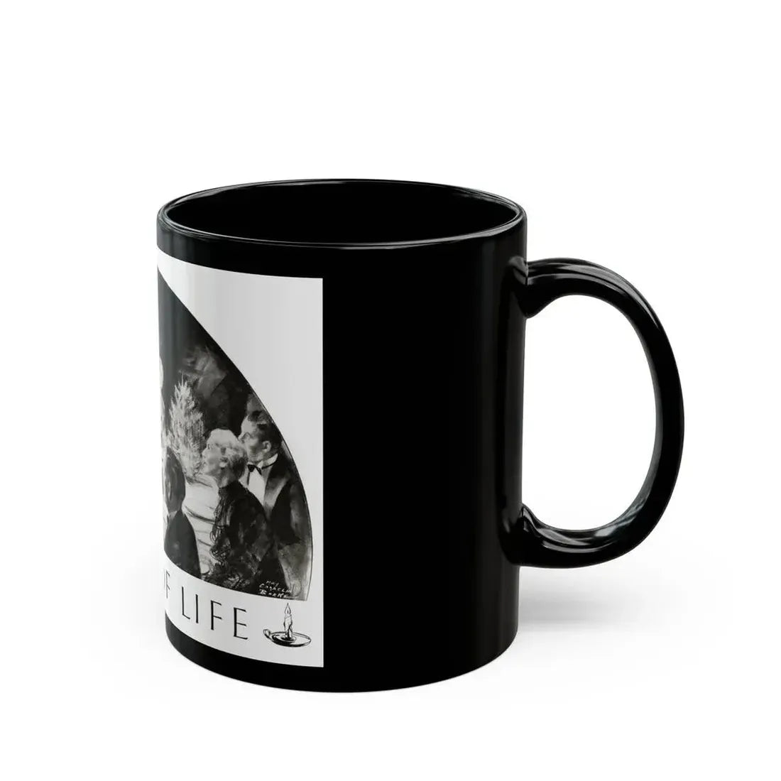 Candle Of Life, Woman's World, December 1936 - Black Coffee Mug - Go Mug Yourself