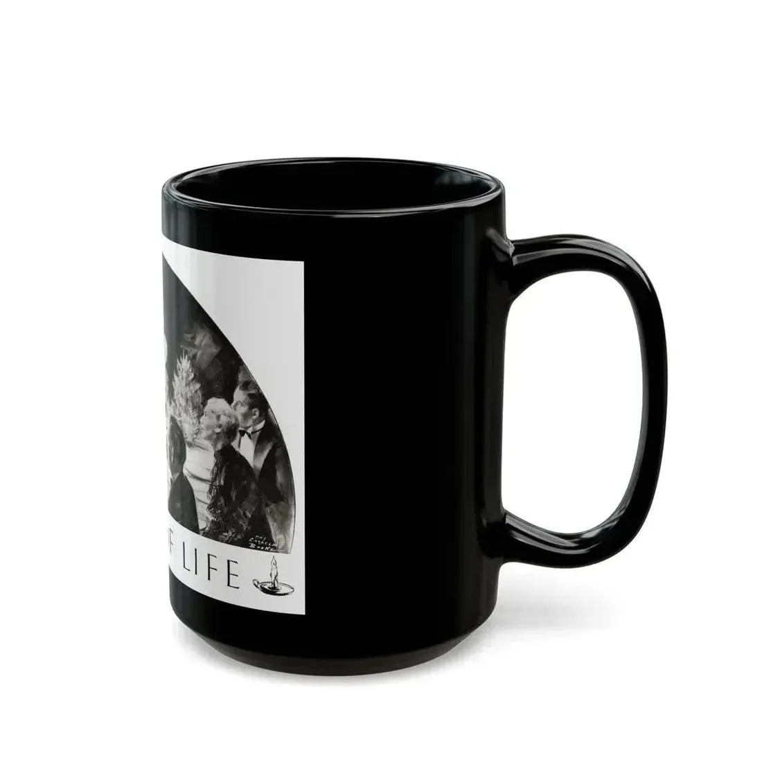 Candle Of Life, Woman's World, December 1936 - Black Coffee Mug - Go Mug Yourself