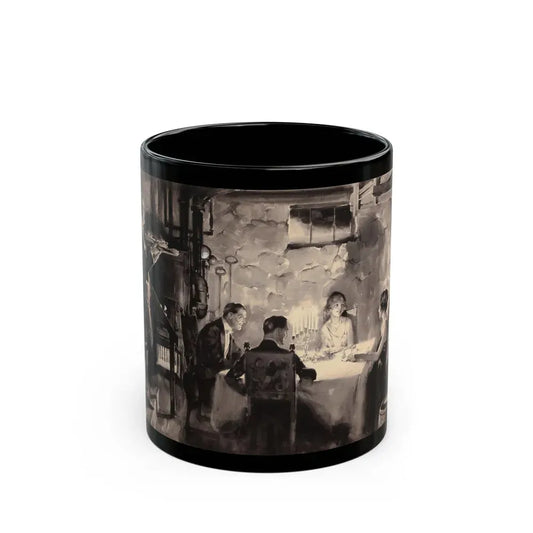 Candlelight Dinner - Black Coffee Mug 11oz - Go Mug Yourself