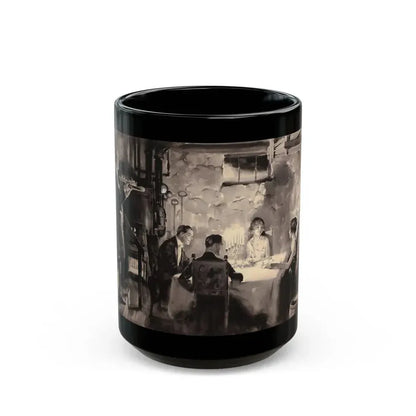 Candlelight Dinner - Black Coffee Mug 15oz - Go Mug Yourself