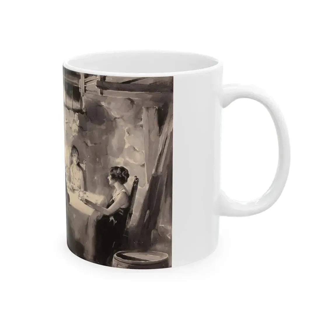 Candlelight Dinner - White Coffee Mug - Go Mug Yourself