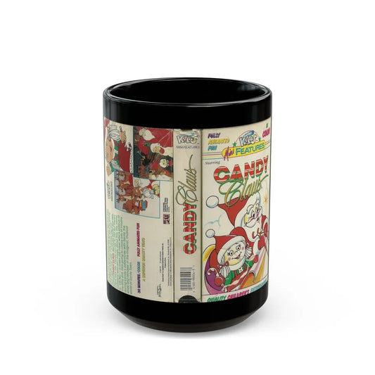 CANDY CLAUS JUST FOR KIDS MINI FEATURES (VHS COVER) - Black Coffee Mug-15oz-Go Mug Yourself