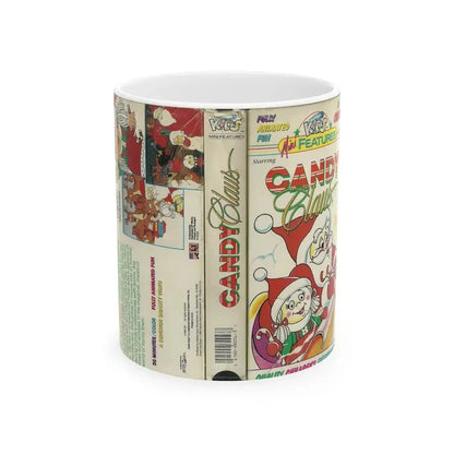 CANDY CLAUS JUST FOR KIDS MINI FEATURES (VHS COVER) - White Coffee Mug 11oz - Go Mug Yourself