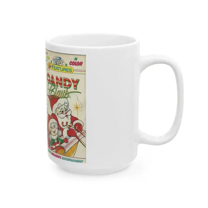 CANDY CLAUS JUST FOR KIDS MINI FEATURES (VHS COVER) - White Coffee Mug - Go Mug Yourself
