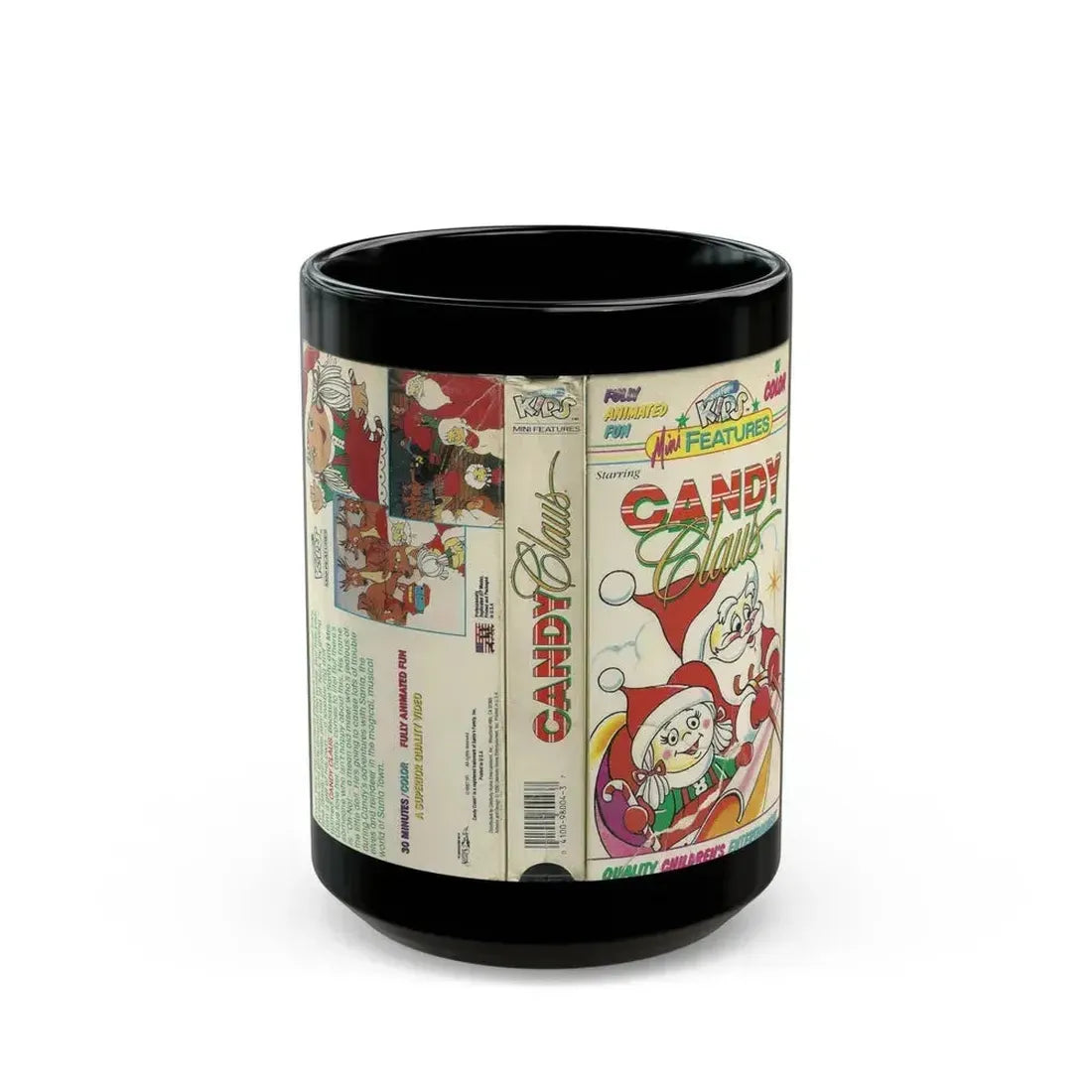 CANDY CLAUS (VHS COVER) - Black Coffee Mug 15oz - Go Mug Yourself