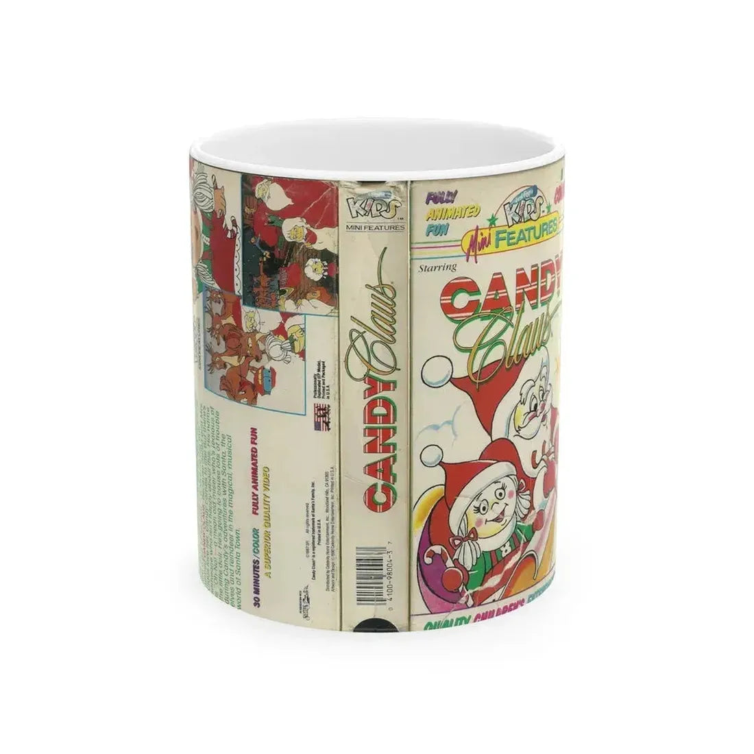 CANDY CLAUS (VHS COVER) - White Coffee Mug 11oz - Go Mug Yourself