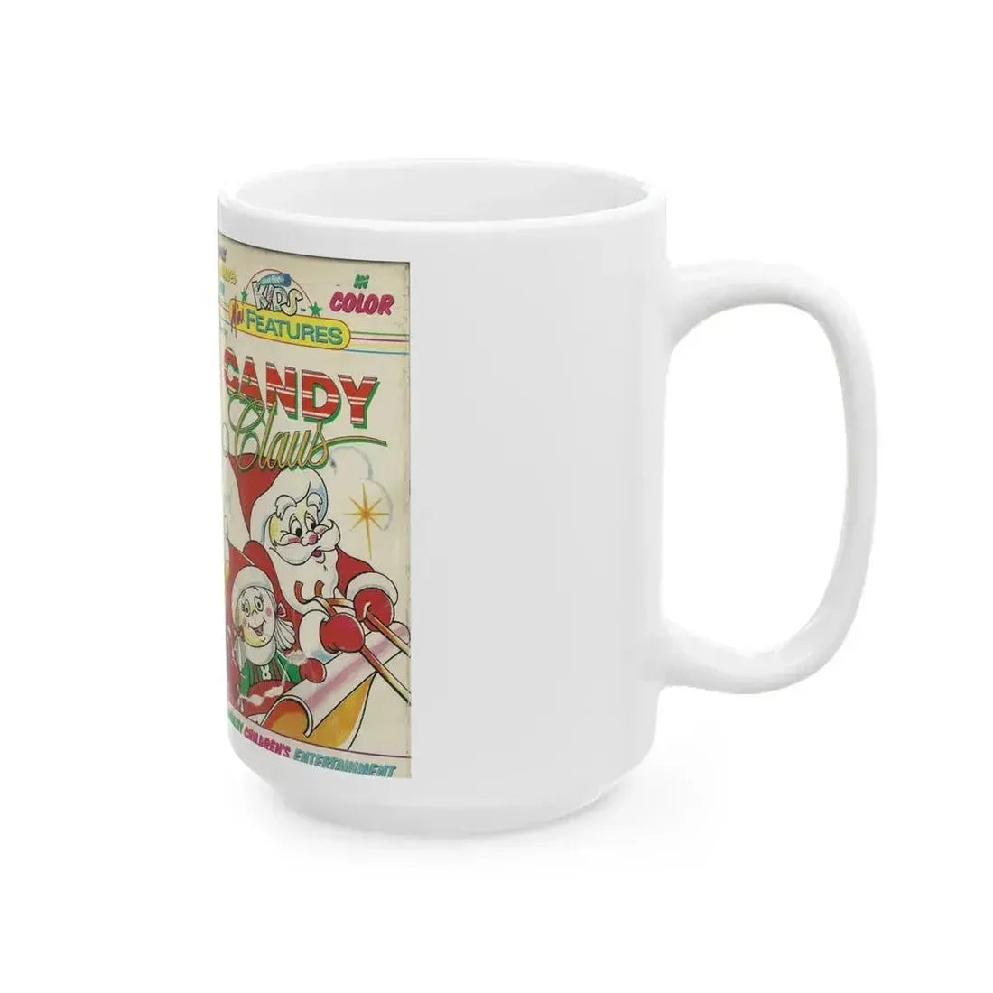 CANDY CLAUS (VHS COVER) - White Coffee Mug - Go Mug Yourself