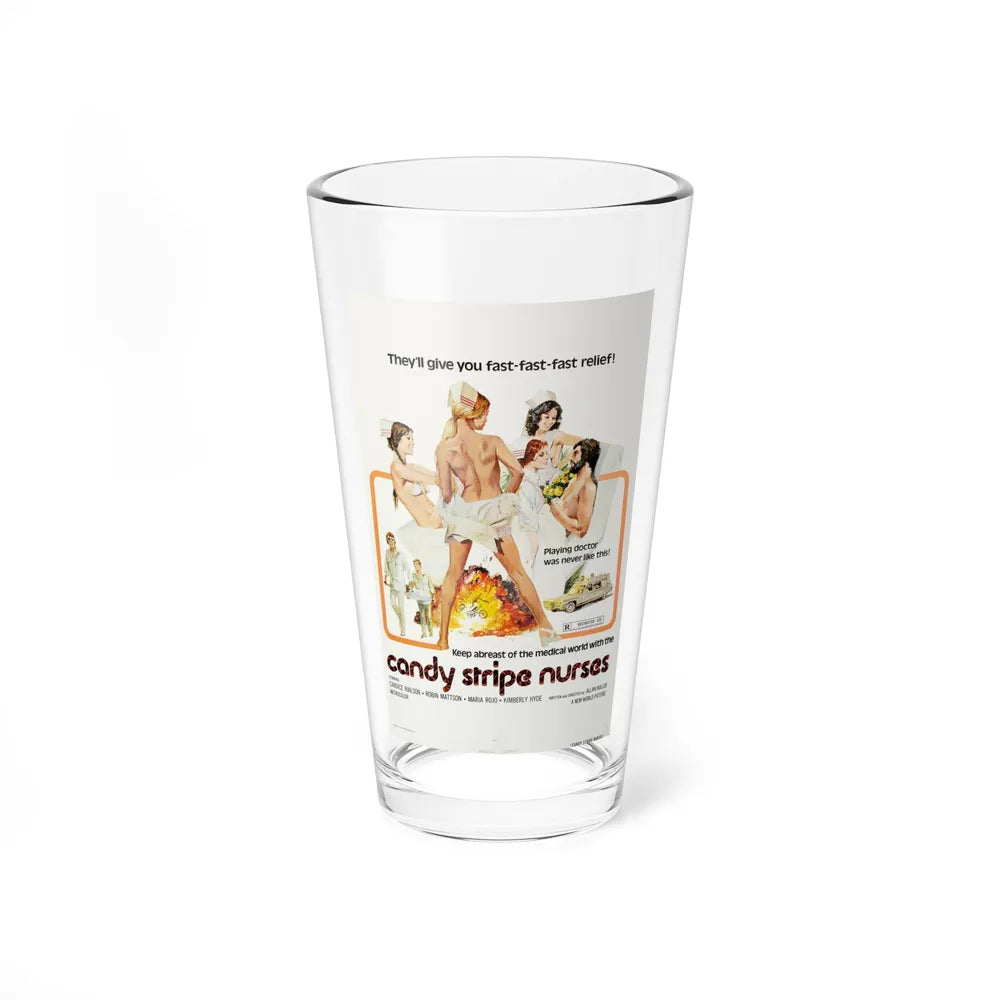 CANDY STRIPE NURSES 1974 Movie Poster - Pint Glass 16oz-16oz-Go Mug Yourself