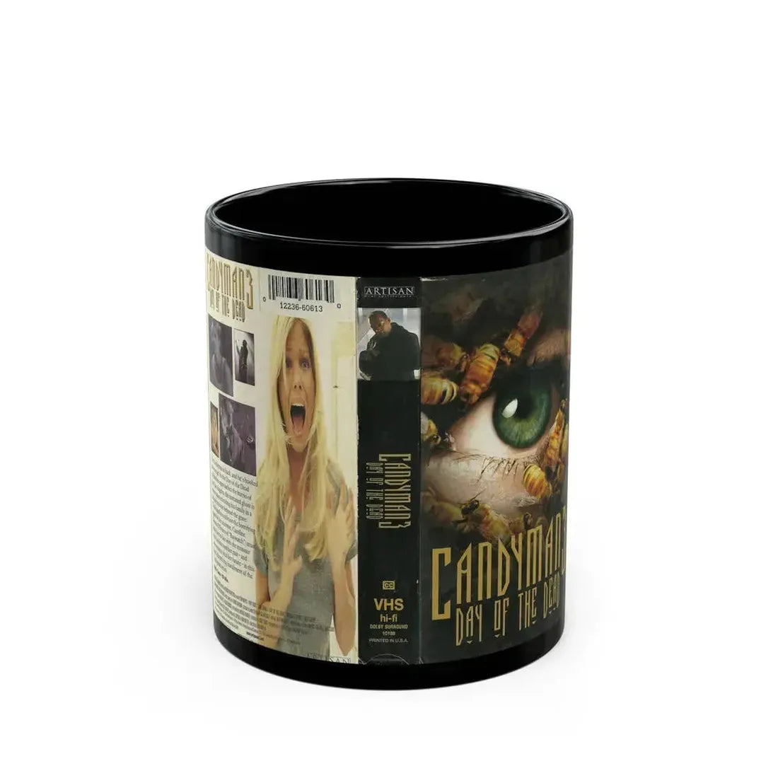 CANDYMAN 3 DAY OF THE DEAD (VHS COVER) - Black Coffee Mug 11oz - Go Mug Yourself