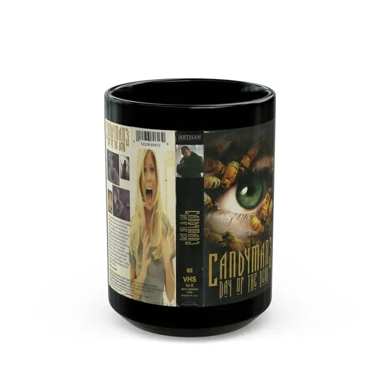 CANDYMAN 3 DAY OF THE DEAD (VHS COVER) - Black Coffee Mug 15oz - Go Mug Yourself