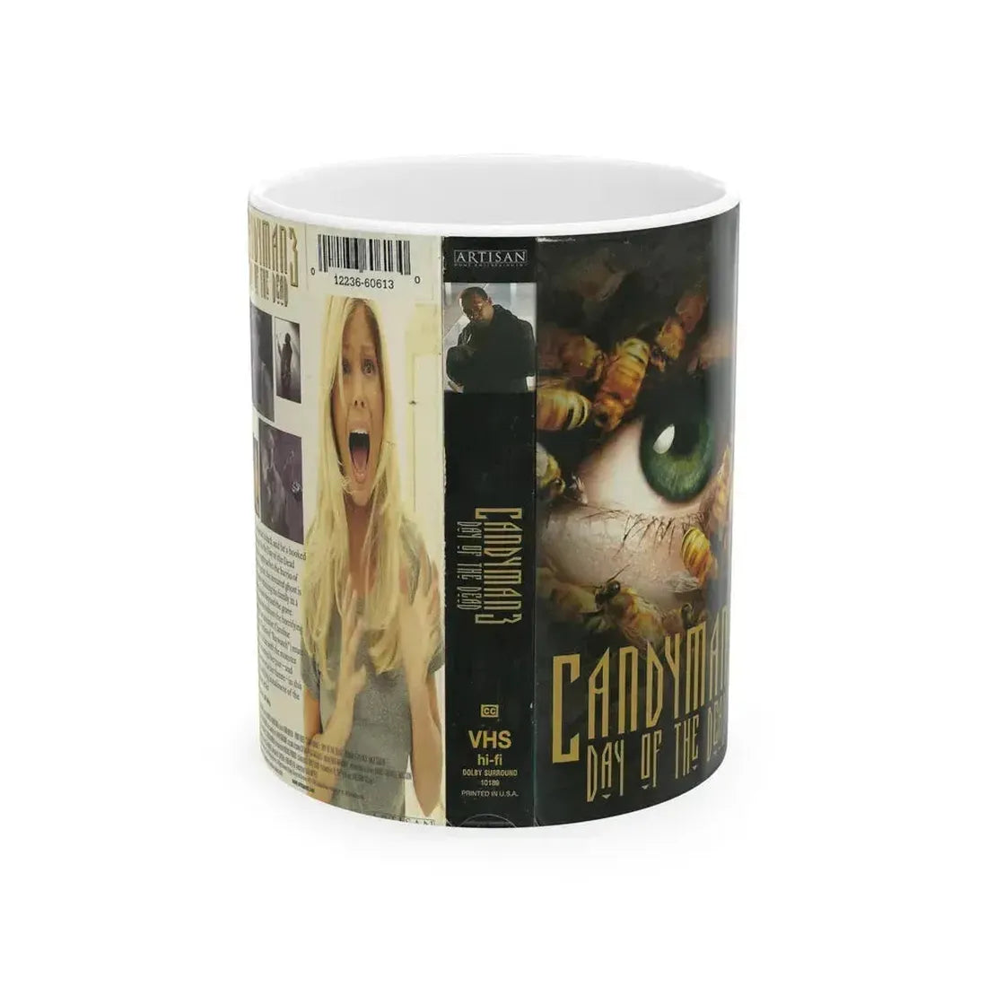 CANDYMAN 3 DAY OF THE DEAD (VHS COVER) - White Coffee Mug 11oz - Go Mug Yourself