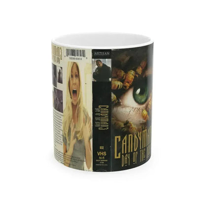 CANDYMAN 3 DAY OF THE DEAD (VHS COVER) - White Coffee Mug 11oz - Go Mug Yourself