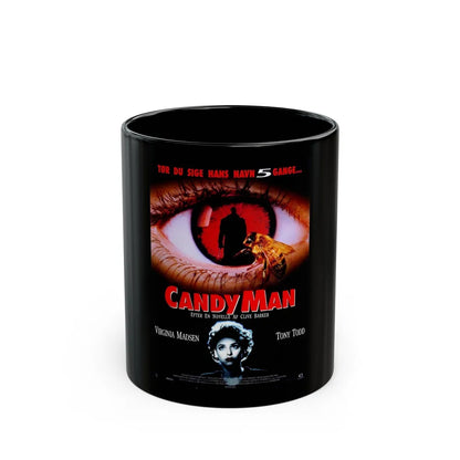 CANDYMAN (DANISH) 1992 Movie Poster - Black Coffee Mug-11oz-Go Mug Yourself