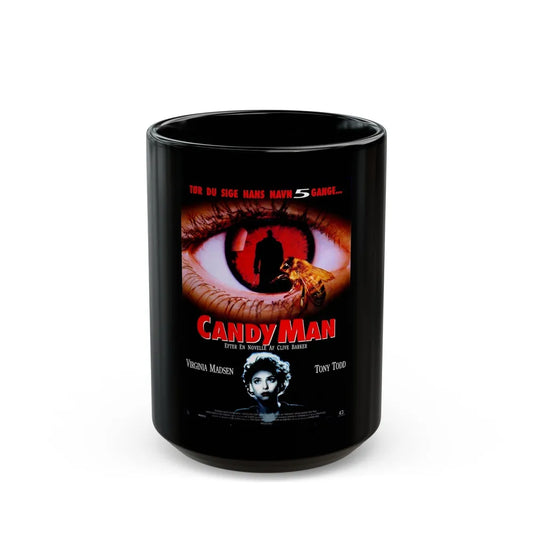 CANDYMAN (DANISH) 1992 Movie Poster - Black Coffee Mug-15oz-Go Mug Yourself