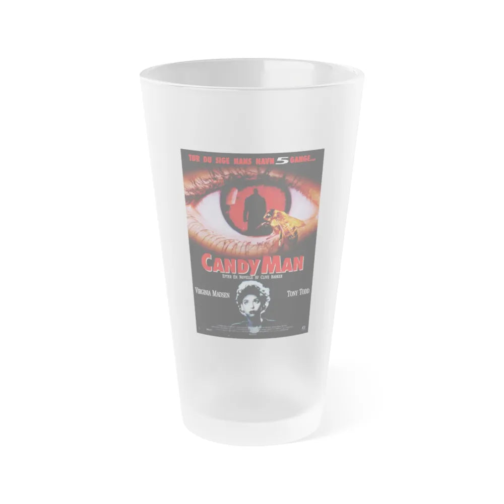 CANDYMAN (DANISH) 1992 Movie Poster - Frosted Pint Glass 16oz-16oz-Frosted-Go Mug Yourself