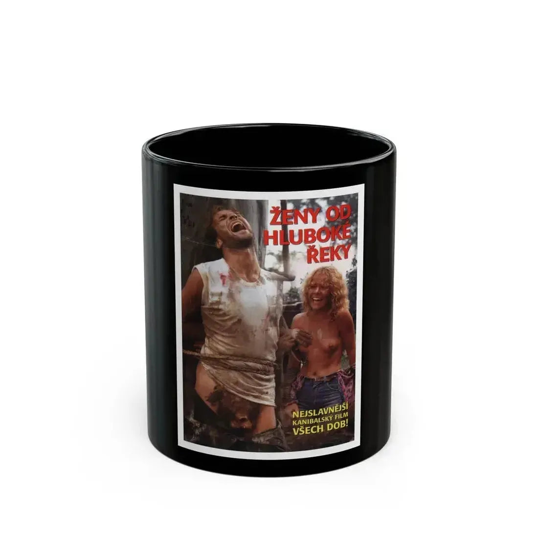 CANNIBAL FEROX (2) 1981 Movie Poster - Black Coffee Mug 11oz - Go Mug Yourself